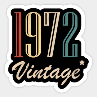 Vintage 1972 Sticker